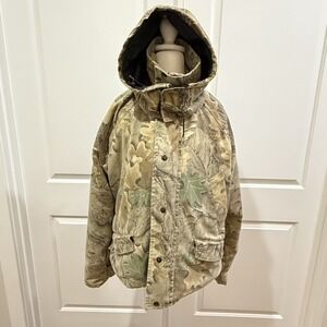 Vintage 90s Johnson Sympatex Hunting Jacket Advantage Camo‎ Made in USA Mens M